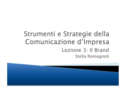 Lezione 3: Il Brand - Stella Romagnoli: le lezioni