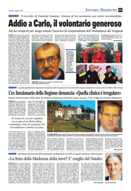 Leggi Articolo Giornale di Arona