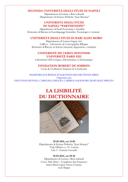 Programma Colloque Lisibilité - Jean Monnet