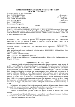 CORTE DI CASSAZIONE, sez. III, 30 GENNAIO 2014 n. 2075