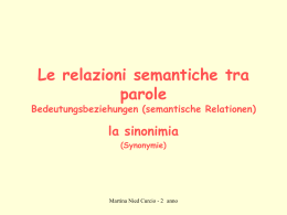 Am Anfang war das Wort - Dipartimento di Lingue, Letterature e