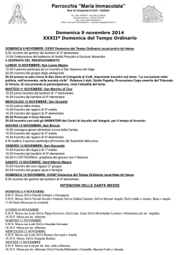 09/11/2014 - Parrocchia di Stra