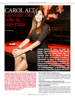 CAROL ALT - TOPTIME La Rivista / The Magazine