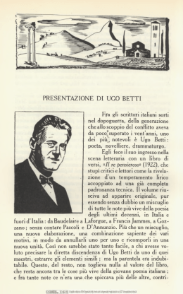 Presentazione di Ugo Betti