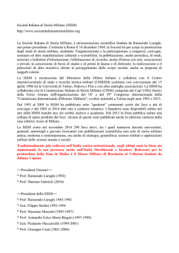 Società Italiana di Storia Militare (SISM) http://www