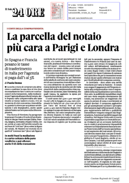 Il Sole 24 Ore - Consiglio Notarile di Bologna