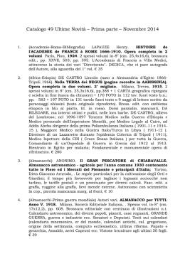 Prima parte - Libreria Antiquaria Le Colonne