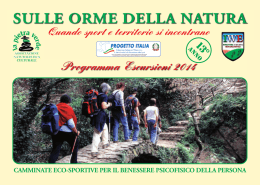 Libretto 2014 "Sulle Orme della Natura"