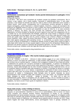 Leggi la rassegna del 9, 10, 11 aprile