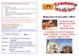 Cremona - Arcore - "passpartout"
