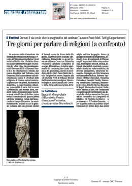 Corriere Fiorentino del 1 maggio