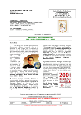 Lettera di Programmazione