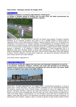Leggi la rassegna del 29 maggio