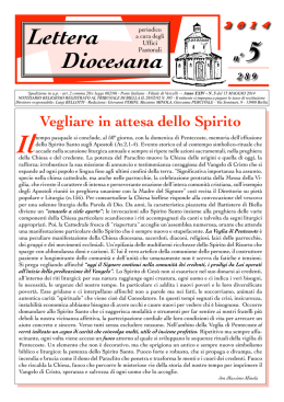 Lettera Diocesana - Parrocchia di San Biagio