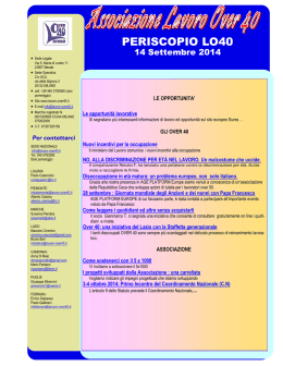 PERISCOPIO LO40 - Associazione Lavoro over 40