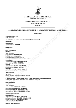 44. Allegato 2 della Convenzione di Berna ratificata con legge 503/81