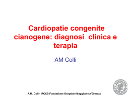 Cardiopatie congenite cianogene: diagnosi clinica e terapia