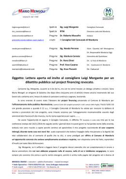 lettera aperta M - La Voce di Manduria