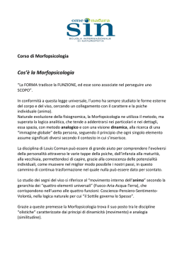 Programma Morfopsicologia