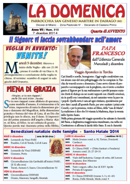07 dicembre 2014 - Parrocchia S.Genesio Dairago