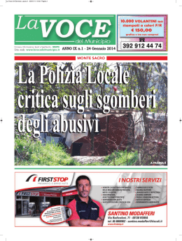 LA VOCE del Municipio 24-01-2014