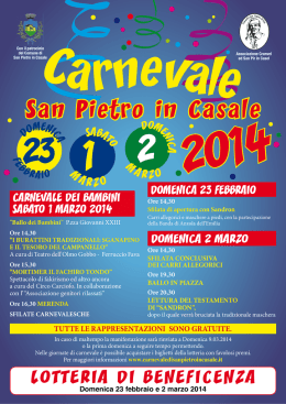 carnevale 2014 - Comune di San Pietro in Casale