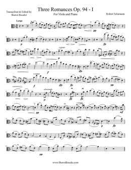 Schumann Romance Viola 1