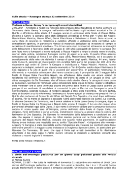 Leggi la rassegna del 22 settembre