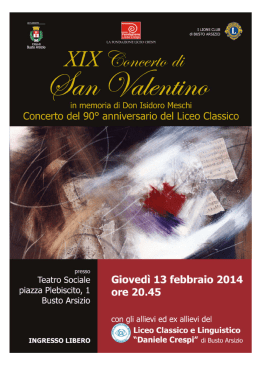 XIX Concerto S.Valentino Pieghevole revisione del 30.01.2014