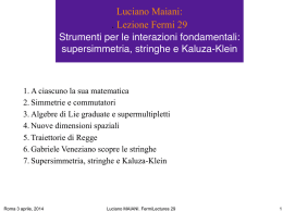 Luciano Maiani: . Lezione Fermi 29 Strumenti per le - e