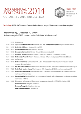 programma 18-09-14 - INO Annual Symposium 2014