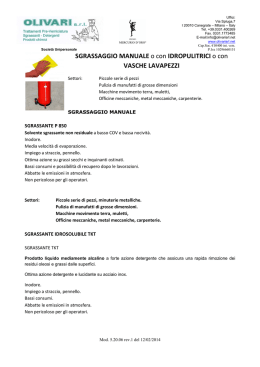 01.SGRASSAGGIO MANUALE o con