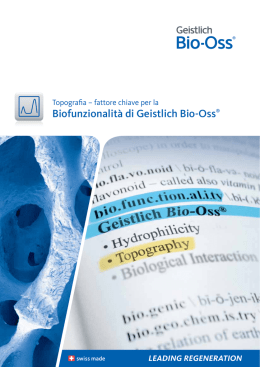 Biofunzionalità di Geistlich Bio-Oss®