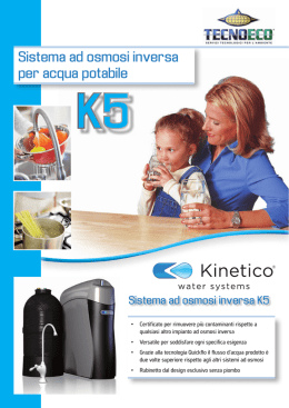 Impianto Osmosi Domestica Kinetico K5_4