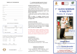 Brochure Alessi A4 2014 - Fondazione Fossano Musica