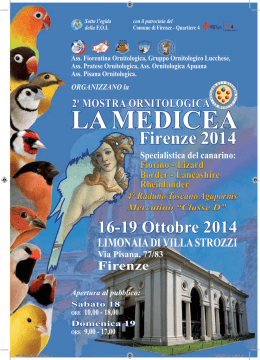 CATALOGO II° Mostra "La Medicea" - Firenze 2014
