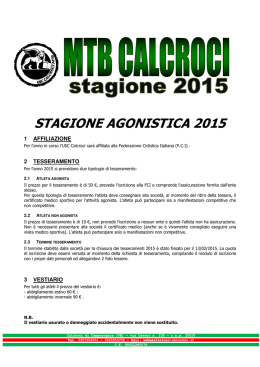 statuto 2015 - Usc Calcroci