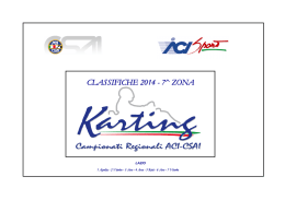 CLASSIFICHE 2014 - 7^ ZONA