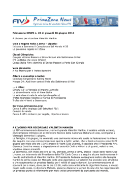Primazona NEWS n. 49 di giovedì 26 giugno 2014 A Livorno per
