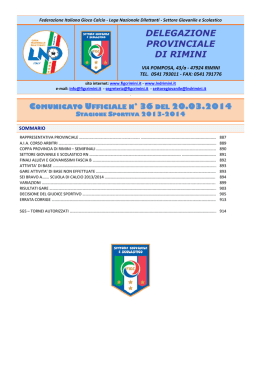 CU 36... - F.I.G.C. Rimini