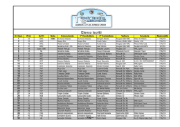 Elenco Iscritti definitivo
