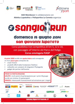 Sangio Run - lupatoto 2016