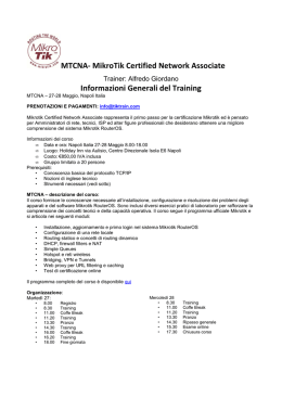 MTCNA- MikroTik Certified Network Associate