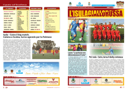 Pol. Isola - Cutro, torna il derby crotonese