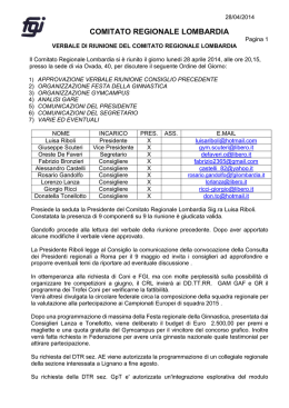 Verbale n.6 del 28 aprile 2014 - Comitato Regionale Lombardia F.G.I.