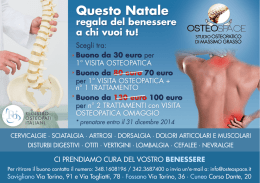 osteopatico promozionale - Osteospace di Grasso Massimo, Studio