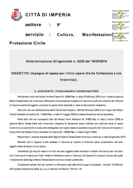 0226 Determina - Comune di Imperia