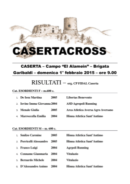 01022015 CASERTA CROSS