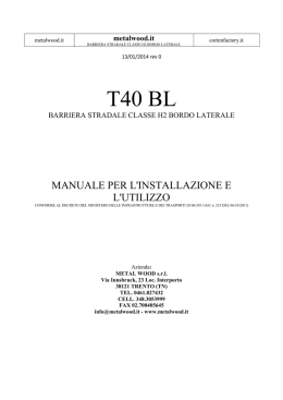 Manuale T40 BL DEFINITIVO