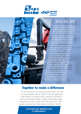 WHO WE ARE - Brevini Fluid Power SpA